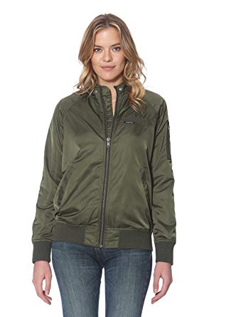 Members Only Women's Iconic Boyfriend Jacket with Satin Finish