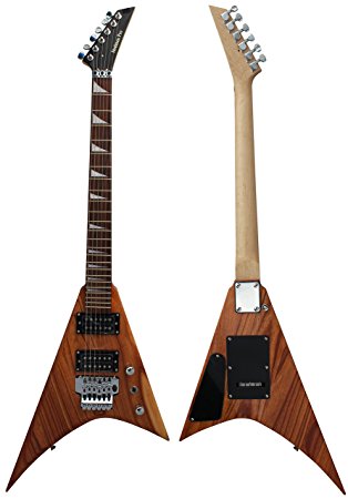 Stedman Pro Flying V Series Electric Guitar With Many Accessories - Natural