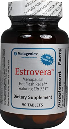 ?Clinically shown to dramatically reduce the number of daily menopausal hot flashes.* - Metagenics Estrovera 90 Tablets