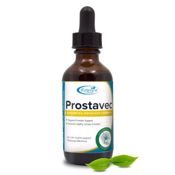 Prostavec Prostate Support Supplement  All-Natural Liquid Formula for Prostate Care Frequent Urination Overactive Bladder  Spirulina Saw Palmetto Pygeum Bark Turmeric Root Stinging Nettle Leaf
