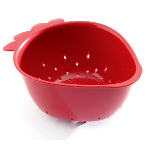 Norpro 2140 Strawberry Colander, Mini, Red