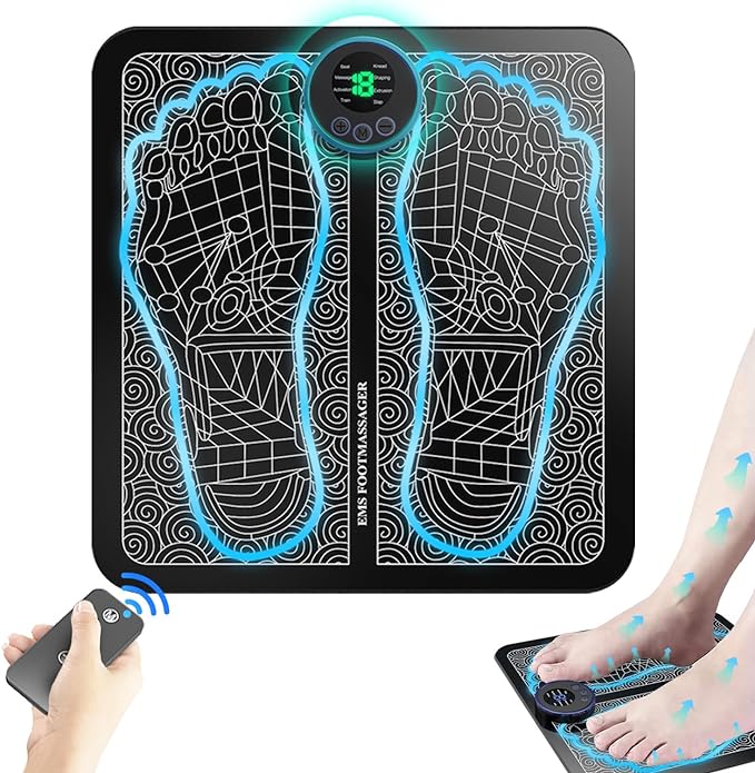 BFAHE EMS Foot Stimulator-Foot Massage for Neuropathy -feet Massager with Remote Control for Circulation and Pain Relief for Improved Circulation or Muscle Relaxation and Pain Relief