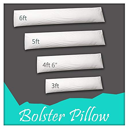 Non-Allergenic Bolster Pillow Back Neck Maternity Support (Double 4ft 6 Inch)