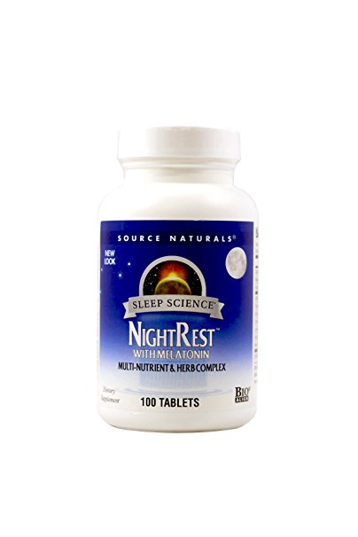Source Naturals Night Rest With Melatonin - 100 Tablets