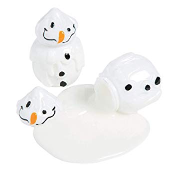 Fun Express Melting Snowman Slime (Set of 12) Christmas and Winter Party Supplies