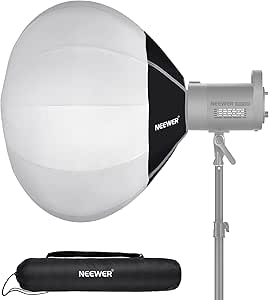 NEEWER 26"/65cm Lantern Softbox, Quick Release 360° Light Diffuser Bowens Mount Softbox with Lightweight Nylon Alloy for RGB CB60 CB60B CB200B MS60B MS60C MS150B Continuous LED Video Lights, NS26L