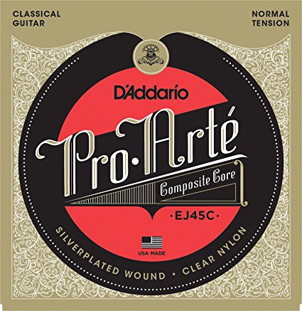 D'Addario EJ45C Pro-Arte Composite Classical Guitar Strings, Normal Tension