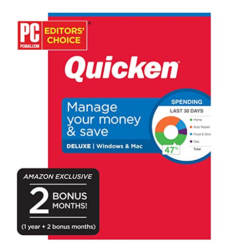 Quicken Deluxe Personal Finance - Manage Your Money and Save [Amazon Exclusive] [PC/Mac Disc]