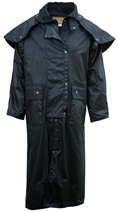 Outback Trail by Foxfire, Oilskin, Oilcloth Waterproof Drover, Duster Long Coat