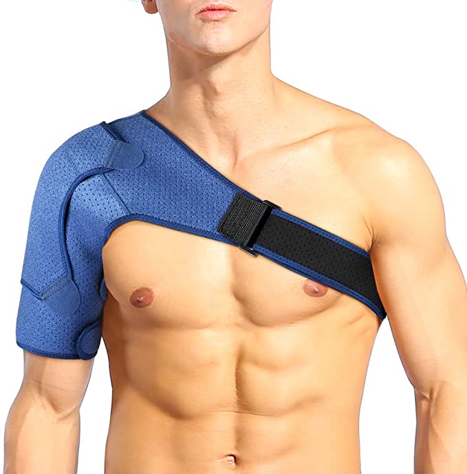 Dislocated Shoulder Support for Women and Men, Rotator Cuff Shoulder Compression Sleeve for AC Joint, Tendonitis, Labrum Tear, Arthritis and Frozen Shoulder Pain Relief, Fits Left or Right Shoulder