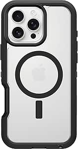 Otterbox Defender XT Clear iPhone 16 Pro Max Case, Dark Side - Clear/Black US Military MIL Standard Certified