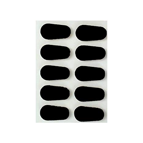 GMS Self Adhesive Soft Foam Nose Pads (3 Pack - 30 Nose Pads Total, Black)