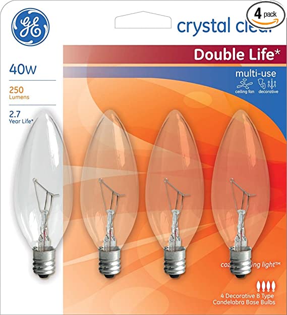 GE PC: 79089 Blunt Tip Candelabra Light Bulb