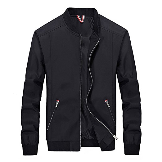 Womleys Mens Casual Lightweight Windbreaker Bomber Jacket Coat Outerwear
