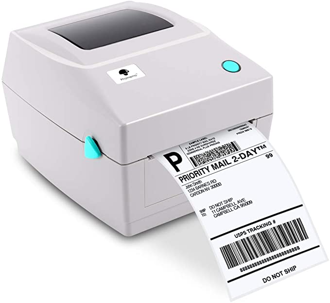 Phomemo Shipping Label Printer, Barcode Label Printer, 4x6 Direct Thermal Printer, Commercial Grade Label Printer, High Speed,Clear Printing, Roll & Fanfold 4x6 Thermal Direct Label for Printer