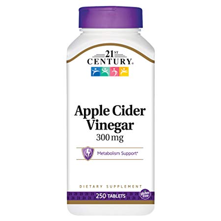 21st Century Health Care, Apple Cider Vinegar, 300 mg, 250 Tablets