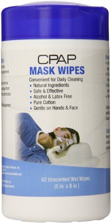 Contour Products CPAP Mask Wipes Unscented 62 Wipes