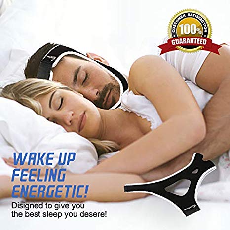 Anti Snoring Chin Strap - Most Effective Snoring Solution and Anti Snoring Devices - Snoring Chin Strap - Stop Snoring Sleep Aid for Men and Women
