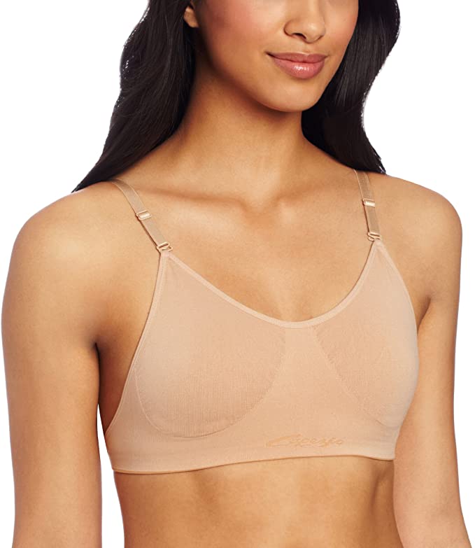 Capezio Women's Seamless Clear Back Bra with Transition Straps