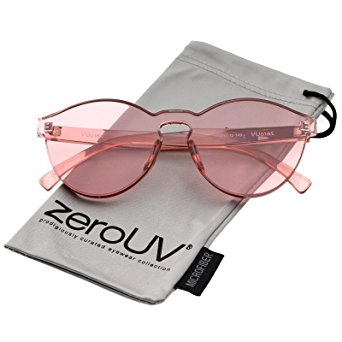 zeroUV - One Piece PC Lens Rimless Ultra-Bold Colorful Mono Block Sunglasses 60mm