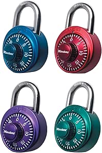 Master Lock Extreme Color Combination Lock, Assorted Colors (No Color Choice)