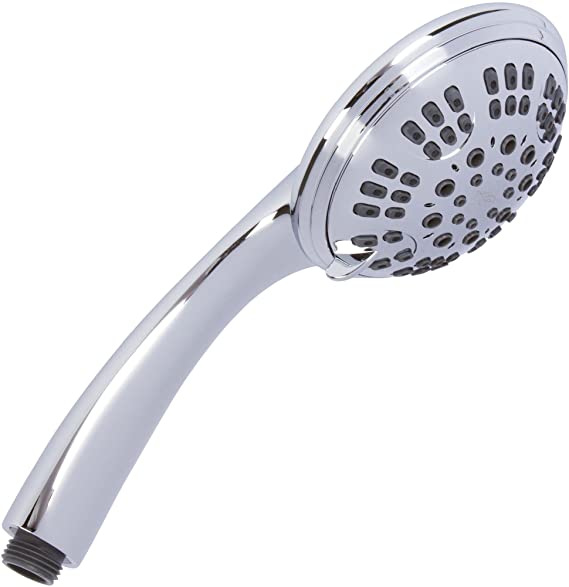 6 Function Luxury Handheld Shower Head - Adjustable High Pressure Rainfall Spray With Removable Hand Held Rain Showerhead For The Bathroom, 1.8 GPM - Chrome & California Certified