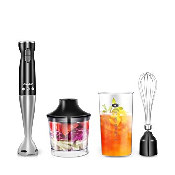 Comfee Multi-Function Hand Blender with 2 Speeds Control for blending, mixing and chopping