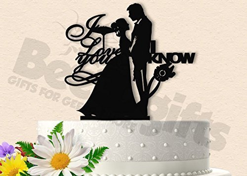 Star Wars I Love You I Know Inspired Wedding Cake Topper