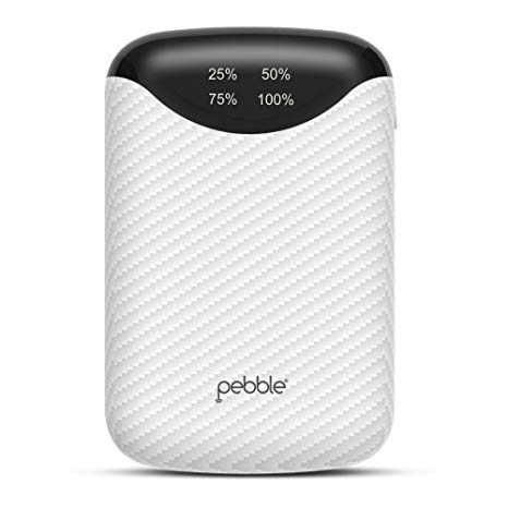 Pebble PICO 10000mAH Power Bank (White)
