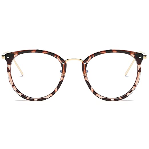 SOJOS Round Women Eyeglasses Fashion Eyewear Optical Frame Clear Glasses SJ5969