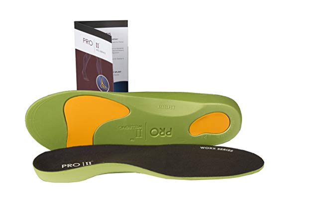 PRO 11 WELLBEING WorX Series Orthotic insoles for plantar Fasciitis and fallen arches