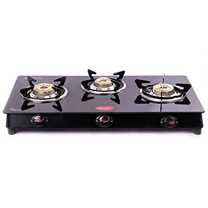 Pigeon by Stoverkraft Glass Top Aster 3 Burner