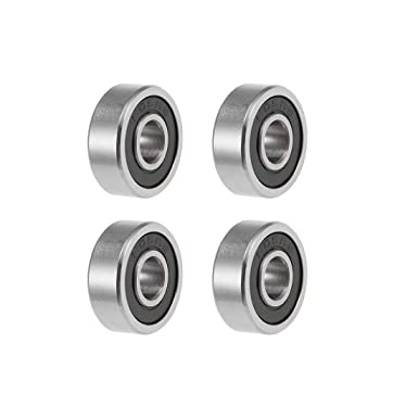 uxcell 605-2RS Deep Groove Ball Bearings Z2 5mm X 14mm X 5mm Double Shielded Carbon Steel 4pcs