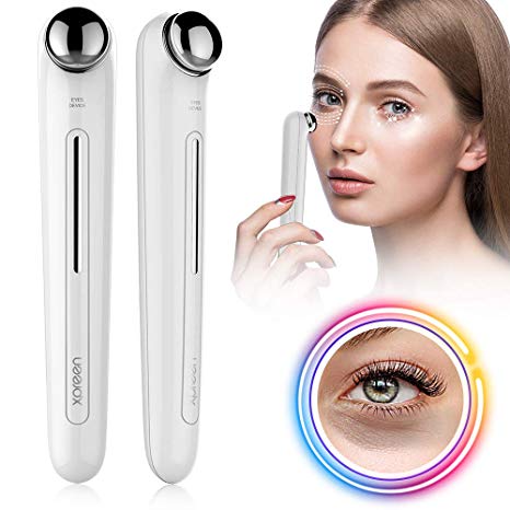 Eye Massager Device,Anti Aging Wrinkle Eye Patch Ion Relief Massage Machine Rejuvenation Beauty Care Portable Pen Eye Care Tools