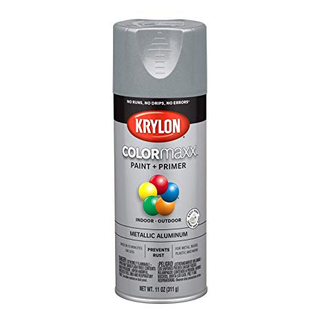 Krylon K05587007 COLORmaxx Spray Paint, Aerosol, Aluminum