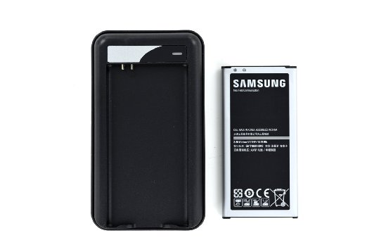 Samsung Original Samsung Galaxy S5 Replacement Battery (2800 mAh) with free Overtime Battery Charger - Battery - Non-Retail Packaging - Black/Silver