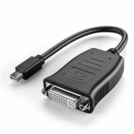 TNP Mini DisplayPort to DVI Active Adapter 4K UHD Ultra HD 1080P Video Converter Wire Cord Male to Female Compatible with Eyefinity Graphics Card Adapter Multi Screen Display Monitor