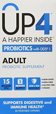 UP4 PROBIOTIC W/DDS,ADULT, 60 VCAP (Pack of 2)