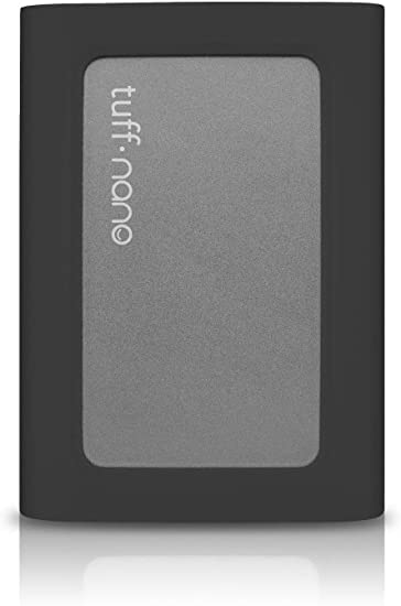 CalDigit Tuff Nano - Compact Rugged IP67 USB-C 3.2 Gen 2 10Gb/s External NVME SSD, Compatible with Thunderbolt 3 Mac and PC, Up to 1055MB/s (Black 1TB)