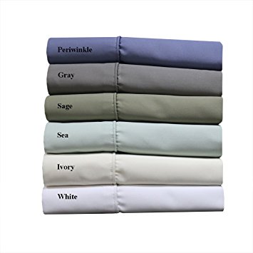 Royal and Deluxe Cotton Blend 1000 Thread Count Sheet Sets. luxurious wrinkle free, and easy care durable linens. Deep Pockets, 4 Pieces King Size Sheet Set, Sea