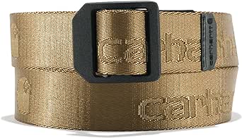 Carhartt Men's Casual Nylon Webbing Belts, Available in Multiple Styles, Colors & Sizes