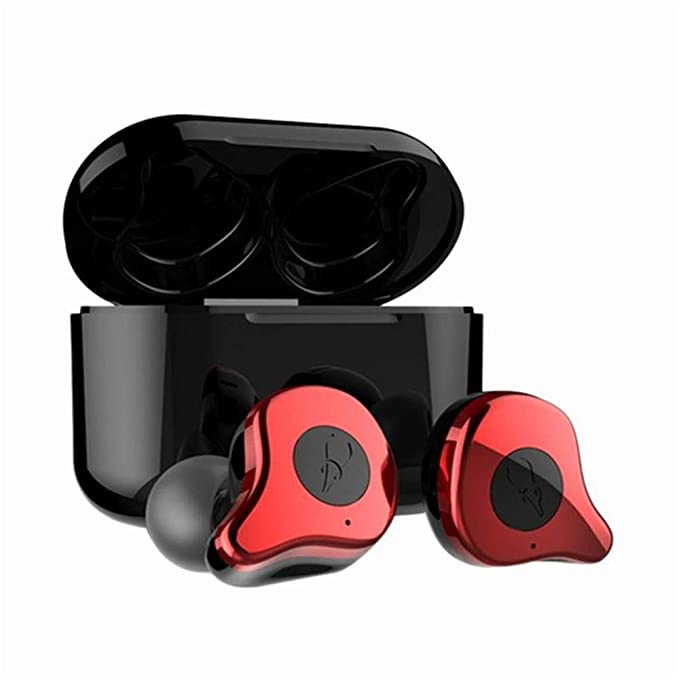 Wireless Earbuds Bluetooth 5.0, Sabbat E12 Ultra True Wireless Earphone Bluetooth TWS Earbuds Support ATPX AAC SBC HiFi in Ear Headphones with Bass Sound Earpieces, 8 Hours Playting Time -Red