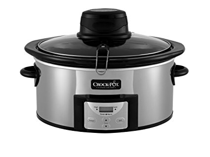 Crock-Pot 6.5Qt Polished Stainless Oval Programmable Digital Slow Cooker w/Auto Stir System SCCPVC650AS-P