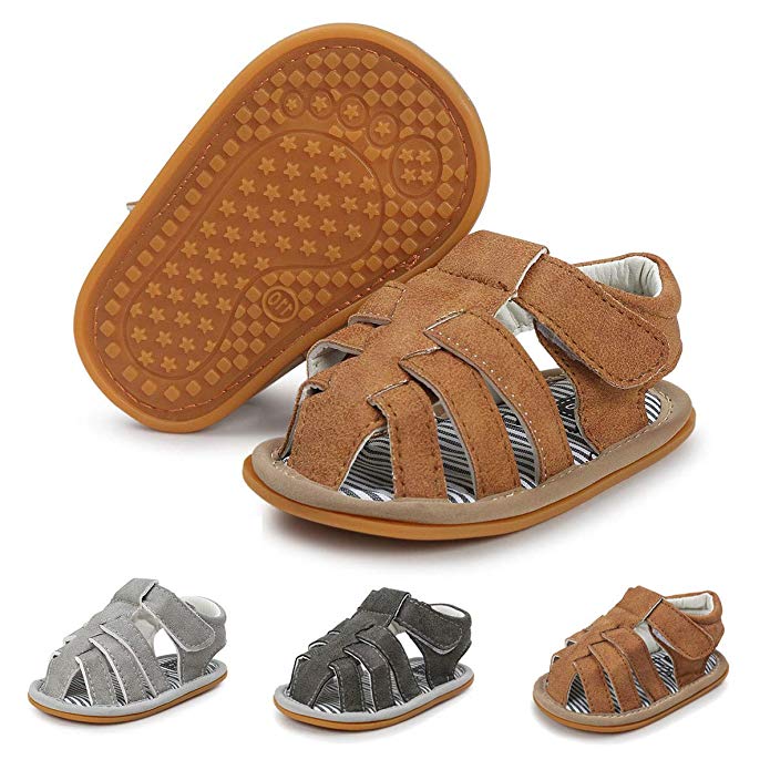 Baby Boys Girls Summer Sandals Soft Sole Anti-Slip Toddler First Walker Infant Newborn Crib Shoes