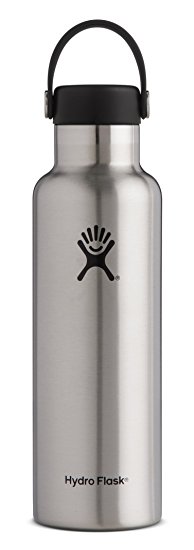 Hydro Flask Double Wall Vacuum Insulated Stainless Steel Leak Proof Sports Water Bottle, Standard Mouth with BPA Free Flex Cap