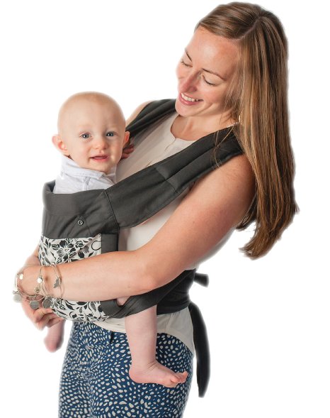 NEW "Floral Black" - CuddleBug 3-in-1 Mei Tai Carrier With Hood - 100% Cotton Mei Tai Front Carrier - Fully Adjustable - Baby Shower Gift - Perfect for Nursery Sets - Unisex - Lifetime Guarantee!