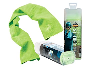 Ergodyne Chill-Its 6602 Evaporative Cooling Towel, Lime