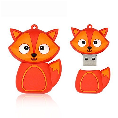 WooTeck 16GB Novelty Animal Red Fox USB Flash Drive