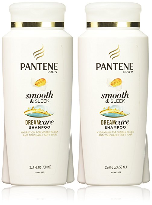 Pantene Pro-V Smooth and Sleek Shampoo, 25.4 Fl Oz (Pack of 2)