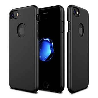 Patchworks Pure Skin Case Matte Black for iPhone 7 - Polycarbonate from Germany, Thin Fit Hard Cover Case